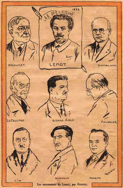 portraits of the colleagues of Gignoux