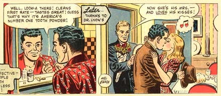 Colgate advertisement, by Mel Graff (1948)