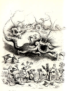 comic art by JJ Grandville (1833)