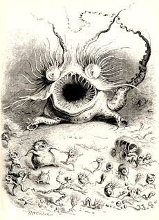 comic art by JJ Grandville (1833)