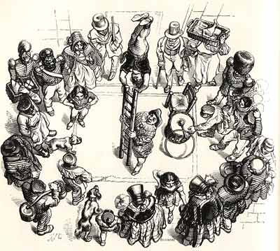 comic art by JJ Grandville (1844)