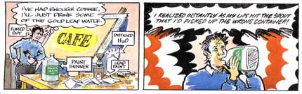 comic art by Justin Green