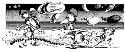 comic art by Rick Griffin, Zap Comix