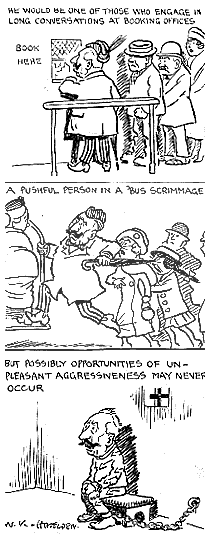 Occupations for Kaiser Wilhelm, by William Kerridge Haselden