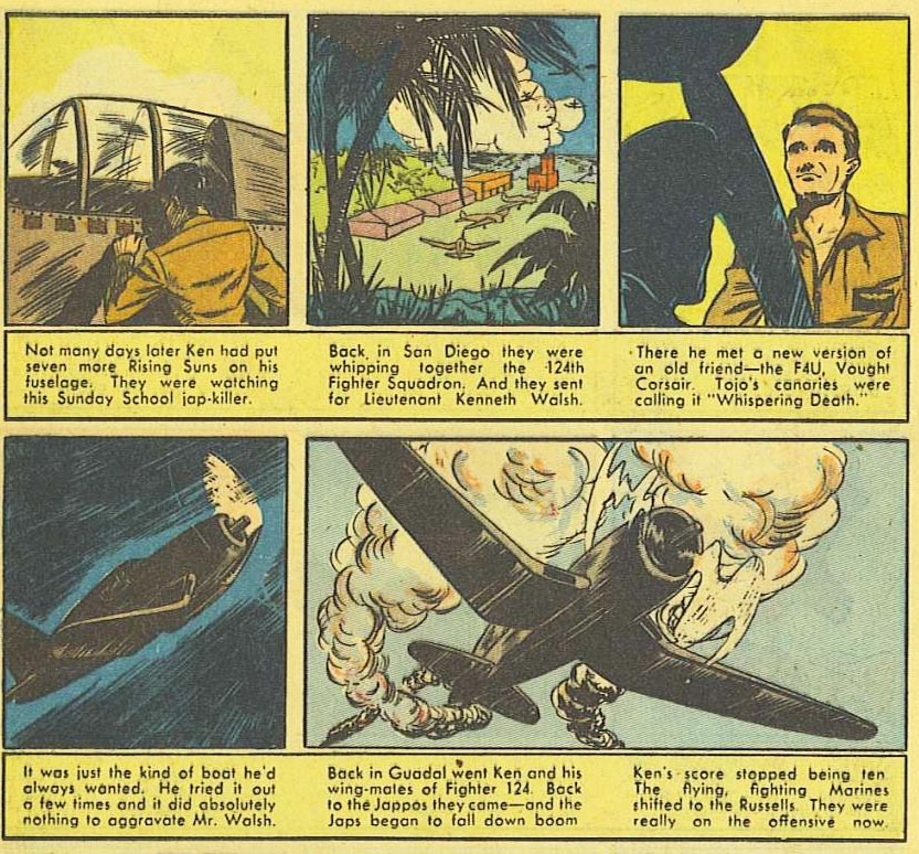 Yank Aces of World War II - Lt. Kenneth A. Walsh (Wings Comics #43)