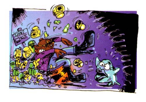 Zoenvis en Knuffelbeer by Hallie Lama