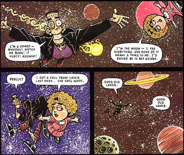 Frankenstein meets Shirley Temple, by Roger Langridge