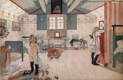 comic art by Carl Larsson