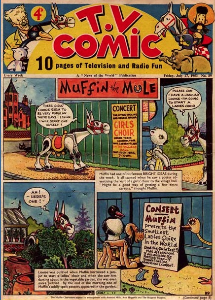 TV Comic: Muffin the Mule, by Neville Main (1953)