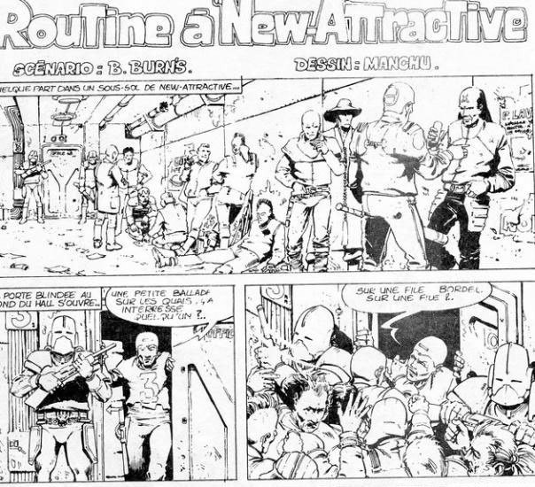 Comic from Basket Bitume by Manchu