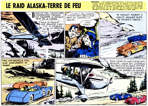 Le Raid Alaska-Terre de Feu, by Christian Mathelot (Coq Hardi #157, 1953)