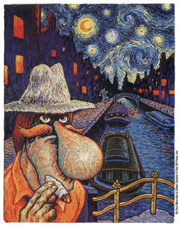 Starry Night in Amsterdam, by Paul Mavrides and Gilbert Shelton