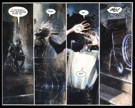 panel from Arkham Asylum, by Dave McKean