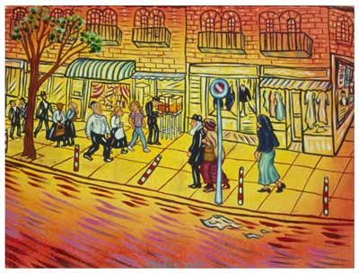 Streetlige in Meashearim, by Barbara Mendes 2000