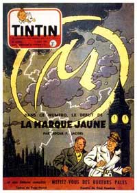 Tintin cover by Edgar Pierre Jacobs