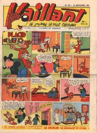 Vaillant cover with Placid et Muzo, by Arnal