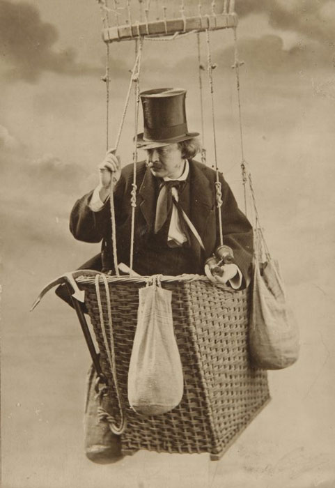 Nadar in his balloon