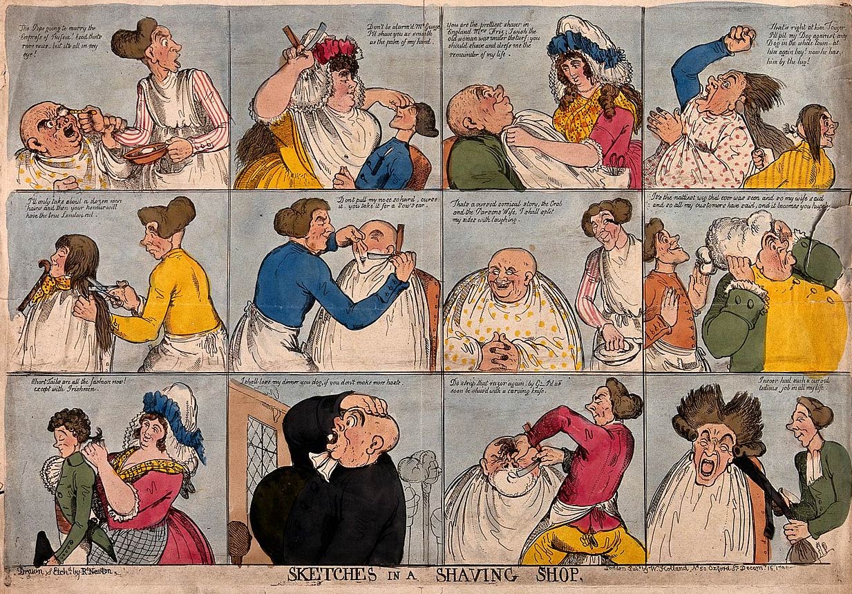 Sketches in a Shaving Shop