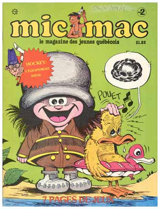 cover for Mic Mac, by Raymond Parent