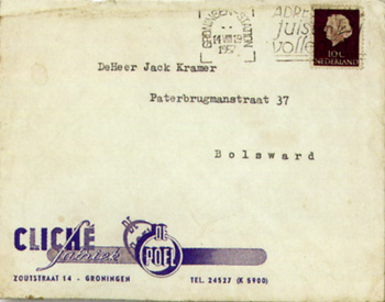 Letter to Jaap Kramer