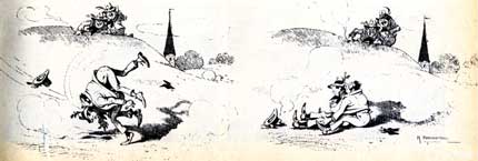 comic art by Karl Pommerhanz (1916)