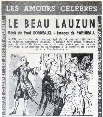 Les Amours Célèbres, by Charles Popineau