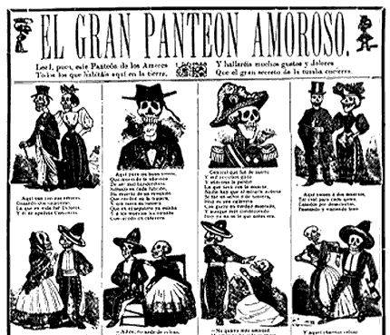 The Pantheon of Lovers, by José Guadalupe Posada