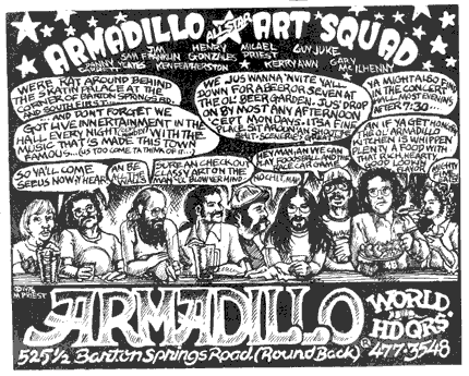 Armadillo Art Squad, by Micael Priest