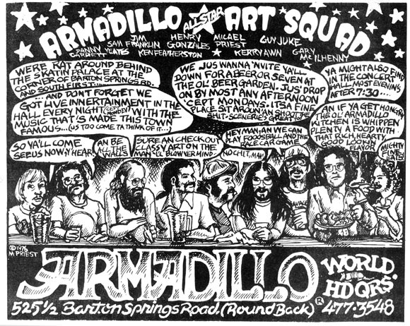 Armadillo Art Squad, by Micael Priest