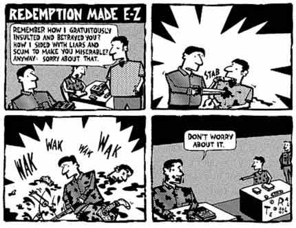 comic art by Ted Rall