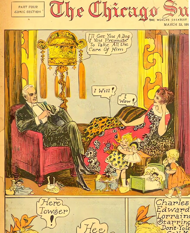 Mamma's Angel Child, in The Chicago Sun, by M. T. Penny Ross 1919