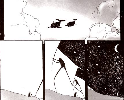 comic art by Tony Sandoval