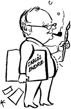 Endre Sarlös self-portrait