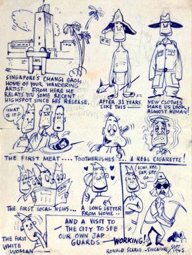 Letter by Ronald Searle