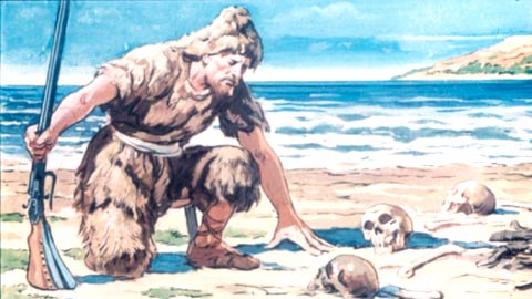 Robinson Crusoe, by Imre Sebok