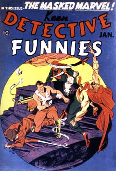 Keen Detective Funnies Cover, by Joe Simon (1940)
