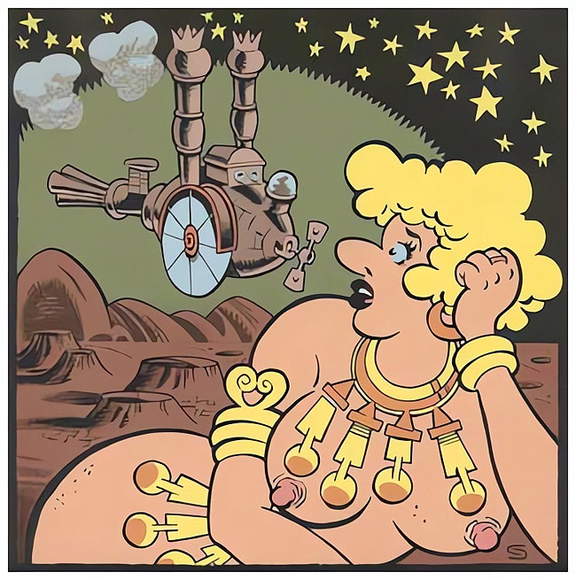 Professor Thintwhistle and his incredible Aether Flyer, by Steve Stiles