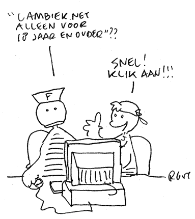 Fokke en Sukke, original drawing by Jean-Marc van Tol