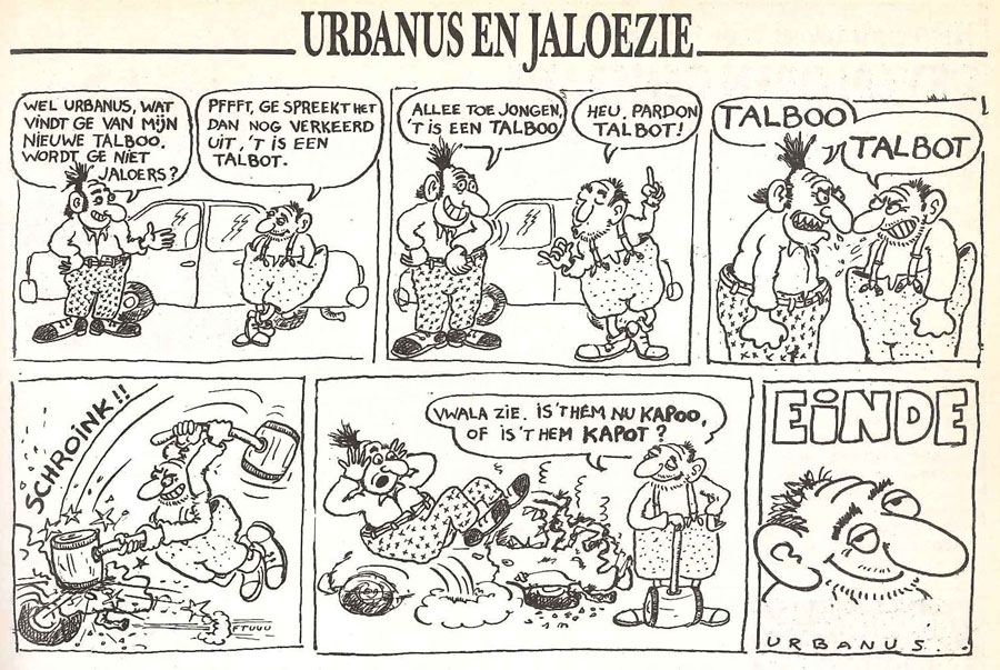 Comic strip for Humo, by Urbanus