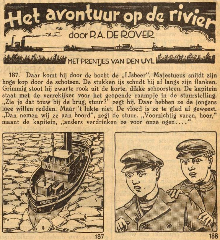Het Avontuur op de Rivier, by Van den Uyl (1939)