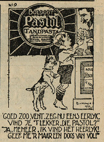 advertisement for Pasol toothpaste by Bernard van Vlymen