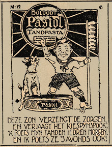advertisement for Pasol toothpaste by Bernard van Vlymen