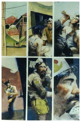 Havok and Wolverine, by Kent Williams