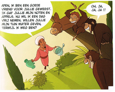 De apen en de tuinman by Arjan Wilschut