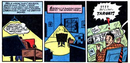 Bob Wood, drawing George Roussos