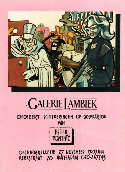 Peter Pontiac expositie (november 1987)