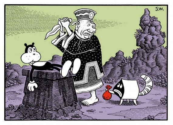 Jim Woodring expositie (mei 2000)