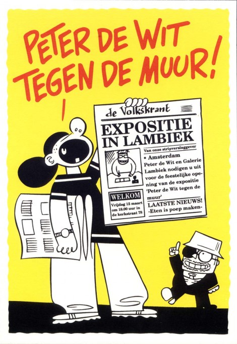 Peter de Wit tegen de muur (maart 2002)