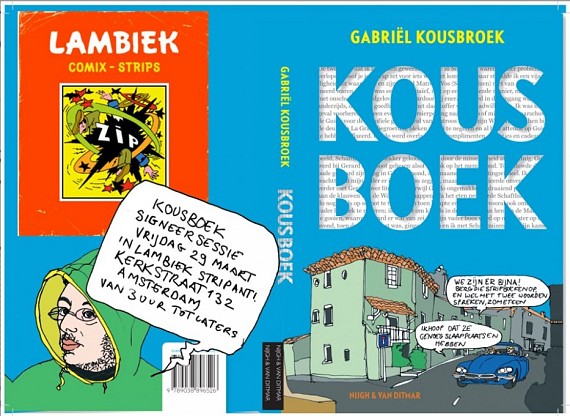 Gabriël Kousbroek signeert Kousboek bij Lambiek