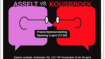 Expositie 'Asselt vs Kousbroek' in Galerie Lambiek